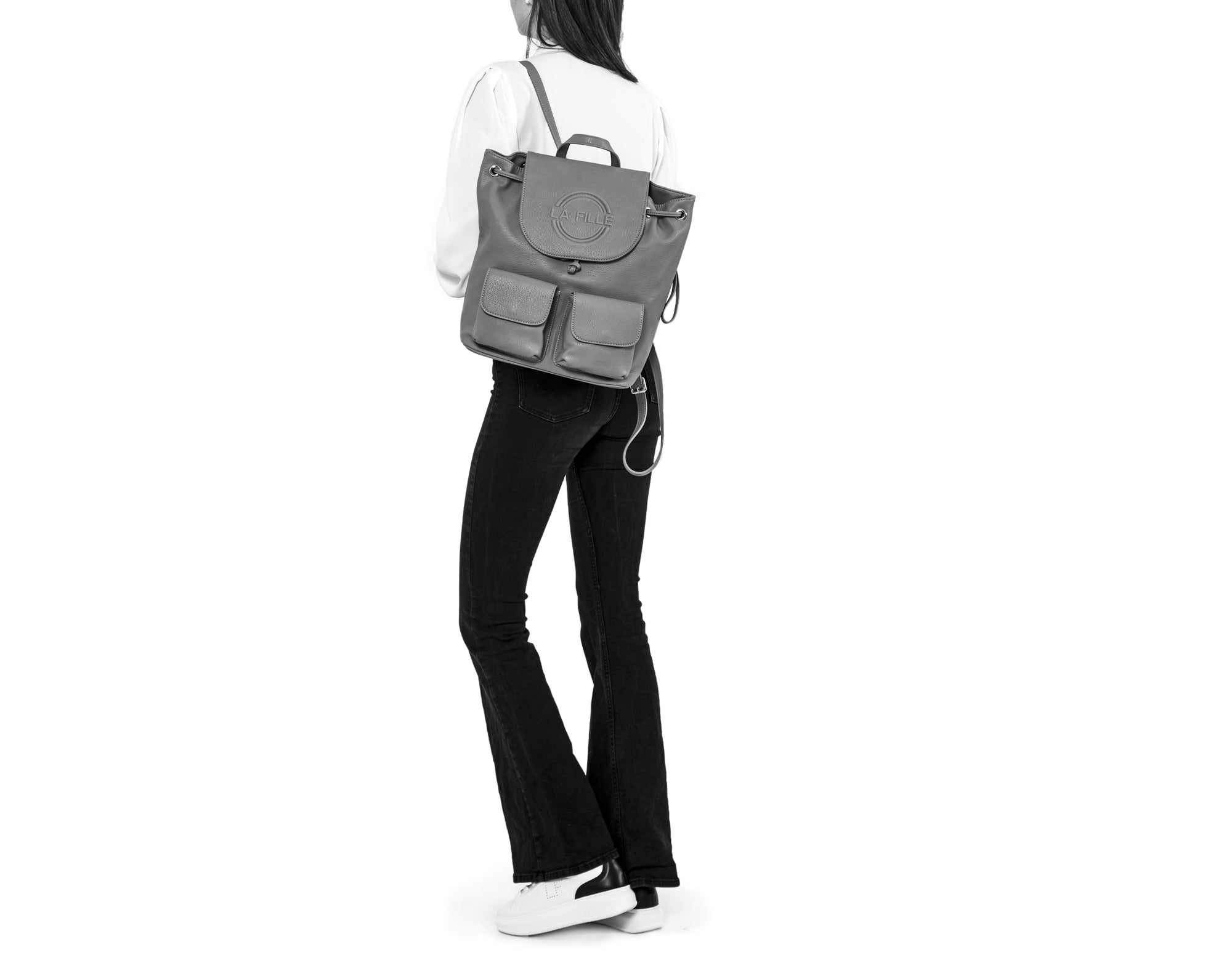 Sandra Orient Express Line White backpack